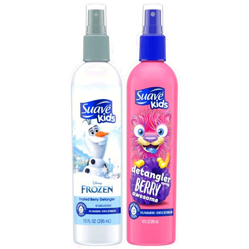 Suave Detangler Spray for Kids Variety 2-Pack – Berry Awesome & Frozen Frosted Berry, Detangling Spray for Kids Hair, Curly, Wavy & Straight, 10 Oz Ea