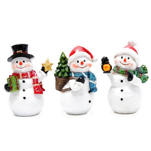 Hodao Unique Handcrafted Christmas Snowman Decoration Set - Three Snowman Designs, Warm and Adorable, Lighting Up Your Christmas Decor!(3pcs)
