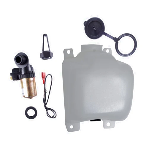 Omix-Ada | 19107.03 | Windshield Washer Fluid Reservoir Kit, Pump/Filter | OE Reference: 3211338 | Fits 1972-1986 Jeep CJ