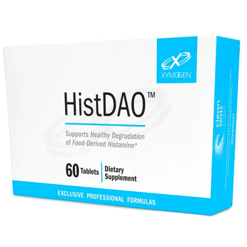 XYMOGEN HistDAO - DAO Enzyme Supplement to Supports Healthy Degradation of Food-Derived Histamine - Diamine Oxidase for Digestive Health 20,000 HDU Per Serving (60 Tablets)