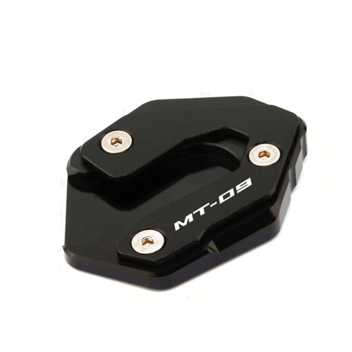 ZOEDT Foot Pad Motorcycle Accessories for Yamaha MT 09 FZ 09 FJ09 for Tracer 2014-2020 Kickstand Sidestand Stand Extension Enlarger Pad Install (Color : Black)