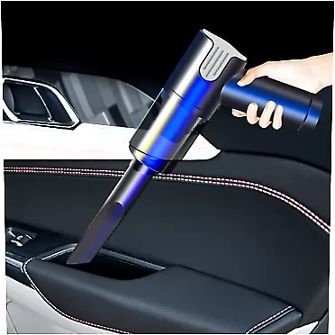Makaor Wireless Handheld Car Vacuum Cleaner, Car Vacuum Cleaner Cordless, Wet and Dry Handheld Vacuum Cleaner, Home Car Dual Purpose Small Vacuum Cleaner (Silver)