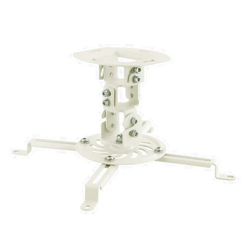Mount-It! Low Profile Projector Ceiling Mount [30 lbs Capacity] Universal Bracket | 360 Full Motion Rotation with 30 Degree Tilt and Roll | 6 Inches High (White | Short)