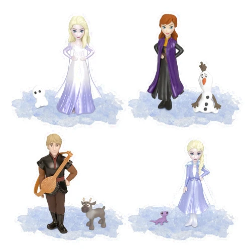Mattel Disney Frozen Toys, Ice Reveal Small Doll Set with 1 Doll, Squishy Ice Gel & 6 Surprises Including Friend Figure & Play Pieces (Dolls May Vary)