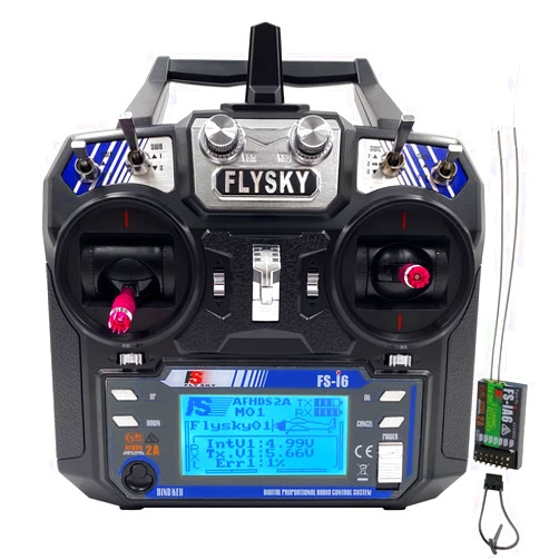 DTXMX Flysky FS-i6 RC Transmitter and Receiver FS-iA6 6 Channels 2.4GHz AFHDS 2A Radio Control System for RC Fixed Wing Glider Quadcopter (Model_2)