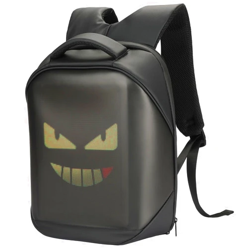 KEMIMOTO LED Backpack DIY Programming Backpack for Motorcycle Travel and Camping Storage Laptop Backpack