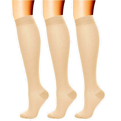 CHARMKING Compression Socks for Women & Men Circulation (3 Pairs) 15-20 mmHg is Best Support for Athletic Running Cycling