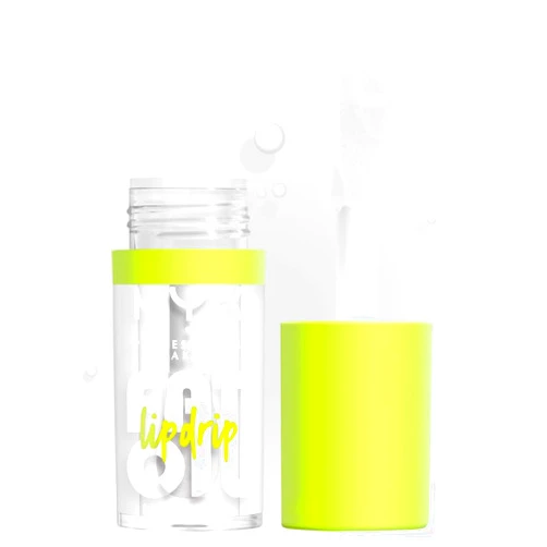 NYX PROFESSIONAL MAKEUP Fat Oil Lip Drip, Moisturizing, Shiny and Vegan Tinted Gloss - My Main (Clear)