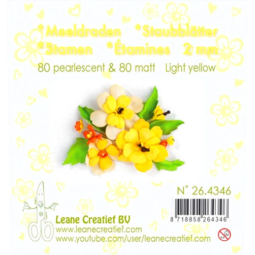 Leane Creatief Stamen Light Yellow