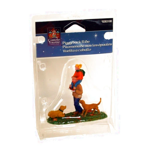 CAROLE TOWNE COLLECTION 2007 Carole Towne Piggyback Ride Village Figure