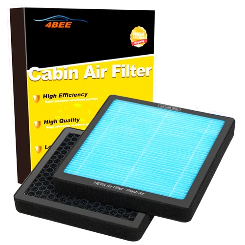 4BEE CF10134 CP134 Cabin Air Filter with Activated Carbon, Compatible with Honda & Acura, Accord(2003-2024), Civic(2006-2015), CR-V, Odyssey, Pilot, Passport, CSX, ILX, MDX, RDX, AT134, RLX, TLX, TSX, ZDX