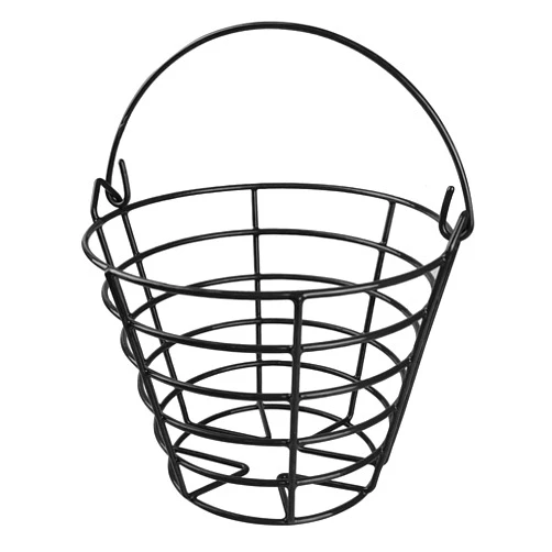 KOFULL Golf Ball Metal Range Basket Golfball Container with Handle - Holds Contain 50 Balls