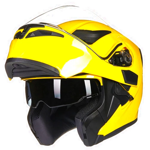 ILM Motorcycle Dual Visor Flip up Modular Full Face Helmet DOT 6 Colors Model 902