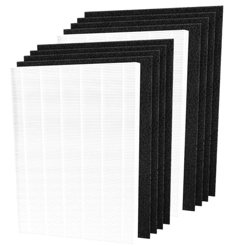 Isinlive D360 Replacement Filter D3 Compatible with Winix D360 Air Purifier, Replaces for Winix 1712-0101-02, 2 HEPA Filters and 8 Activated Carbon pre-filters