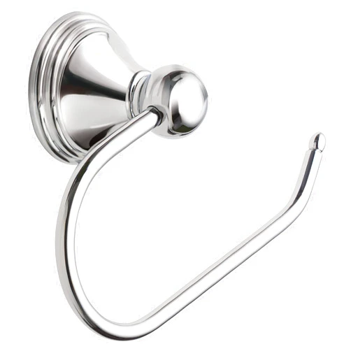 Moen Preston Collection Chrome Single Post Toilet Paper Holder, Wall Mounted Hanging Toilet Tissue Holder, DN8408CH