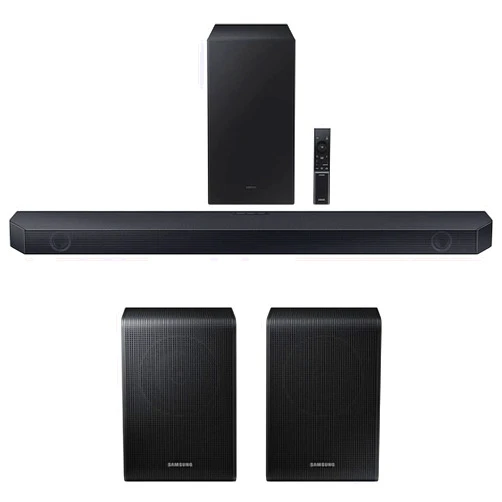 SAMSUNG HW-Q600C 3.1.2ch Soundbar and Subwoofer with Dolby Audio Bundle SWA-9200S Wireless Surround Speakers