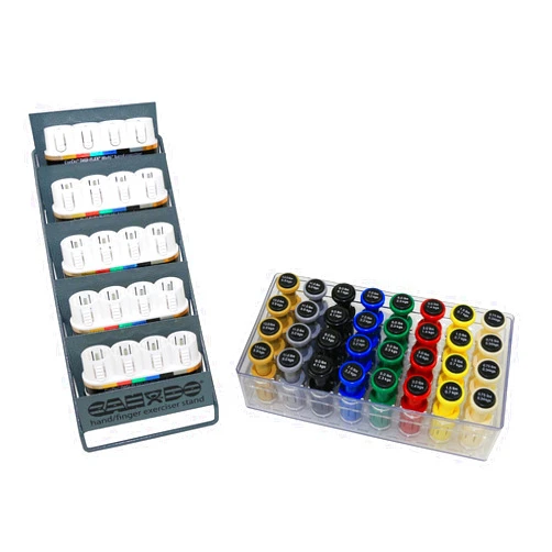 CanDo 10-3840 Digi-Flex Multi Small Clinic Pack, Deluxe, 5 Bases Plus 32 Button Sets in Case with Rack