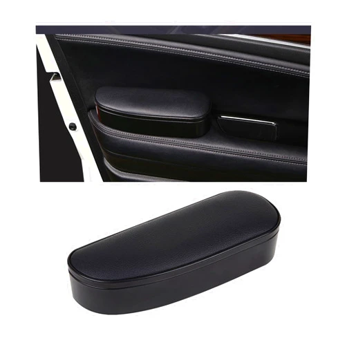Ohleats Car Armrest Support Cover, Adjustable Auto Side Door Armrest Pillow Relieve Driver Arm Fatigue, Automotive Knee Elbow Pad with Storage Box, Interior Car Accessories (Black, Style 2)