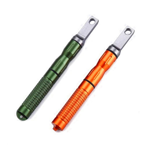 DOSMAMZ 2PCS Compact Fire Starter with Scraper Striker, Replaceable Threaded Ferro Rod Flint Fire Steel Magnesium Rod, an Essential Part for EDC, Emergency Survival Kits, Camping, Hiking, Bush-Craft