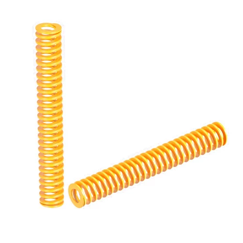 uxcell 3D Printer Die Spring, 16mm OD 100mm Long 2pcs Spiral Stamping Light Load Compression Mould Die Springs for 3D Printer Electric Part, Yellow