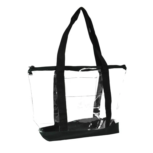 DALIX Clear Shopping Bag Security Work Tote Shoulder Bag Womens Handbag