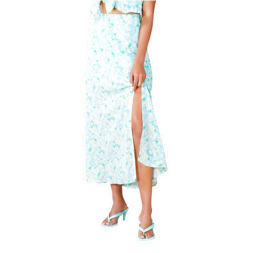 BCBGeneration Women's Relaxed Straight Fit Side Slit Maxi Skirt