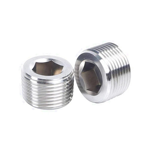 Yoebor Metalwork 304 Stainless Steel Pipe Fitting, Hex Socket Countersunk Plug, 1