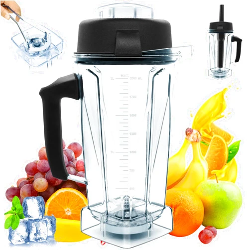 Tauuio New For Vitamix Blender Pitcher 64oz Container, Replace 5200 5000 6500 7500 Pro500 750 Vita-Prep vm0101 vm0102 vm0103 vm0197 E310 320 asy172 et cetera Container Jar Cup, 1 Year Manufacturer