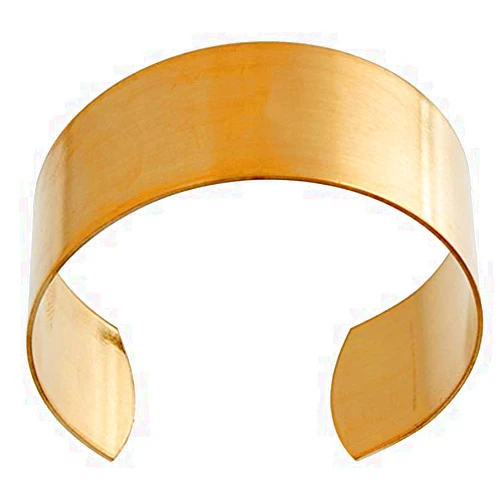 Zelikovitz Solid Brass Flat Cuff Bracelet Base - 3 Sizes (1