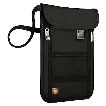 Lewis N. Clark RFID Blocking Stash Neck Wallet, Travel Pouch + Passport Holder for Women & Men, Black, One Size