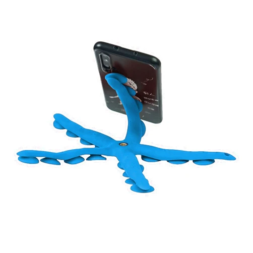 Generic Octopus Phone Holder Stand with Suction Cup Secure Grip Attachment Flexible Tentacle Stand - Rubberized, Strong Grip Suction Cup Octopus Design for Watching, Phones Tripod, Easy to Use