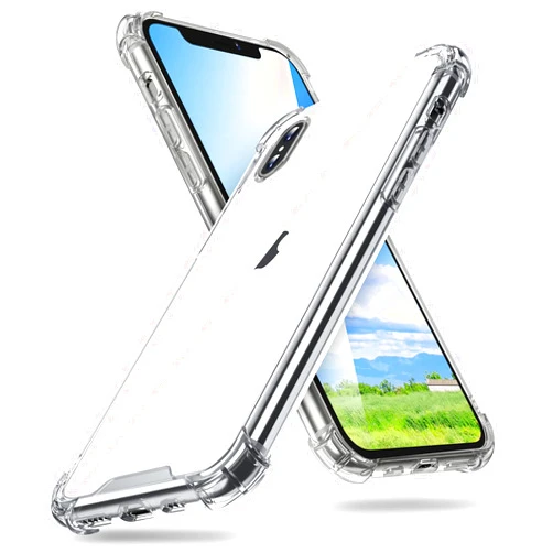 ORIbox Case Compatible with iPhone X/XS Case, with 4 Corners Shockproof Protection Clear