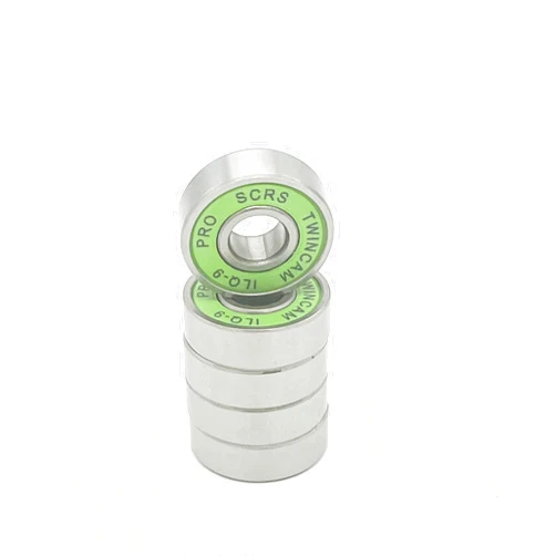 AXK 8Pcs 608-2RS ILQ-9 Orange Skateboard Bearing for Roller Skates 608-2rs 8x22x7mm Inline Skate Bearing