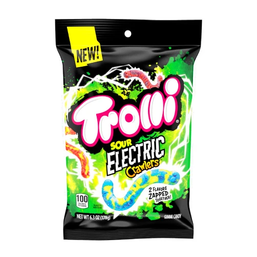 Trolli Electric Crawlers Candy, 6.3 Ounce Bag