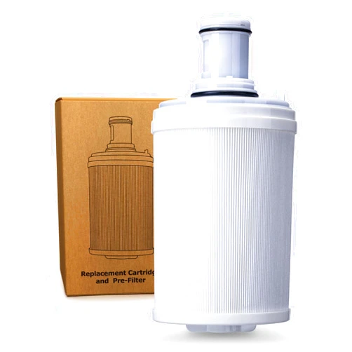 WAUGODD 100186 Water Filter Replacement Cartridge + Pre-Filter Compatible with Amway espring Water Filter System, 4X Filtration Efficiency, 3-in-1 Improve Tap Water Taste