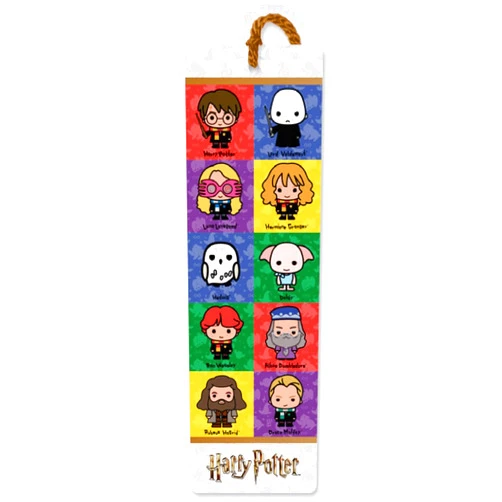 Re-Marks Quotemarks Harry Potter - Chibi Collage Characters Bookmark with Tassel