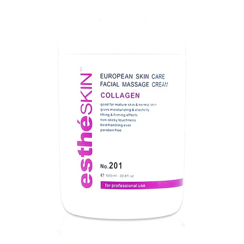 EstheSKIN Collagen Facial Massage Cream for European Skin Care, 33.8 fl.oz. / 1000 ml