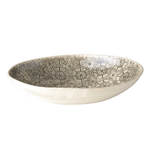 Lenox Wonki Ware Organic Black Wheel Large Bowl