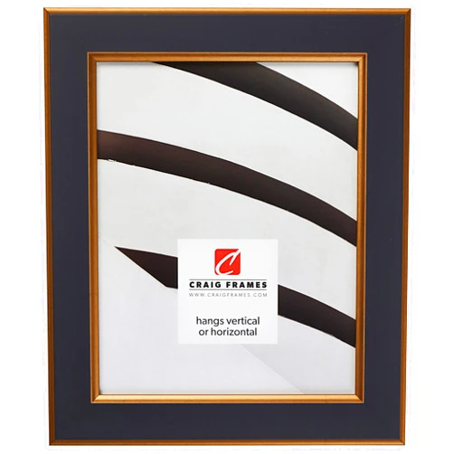 Craig Frames Crackle Picture Frame, 11 x 14 Inch, Black and Gold