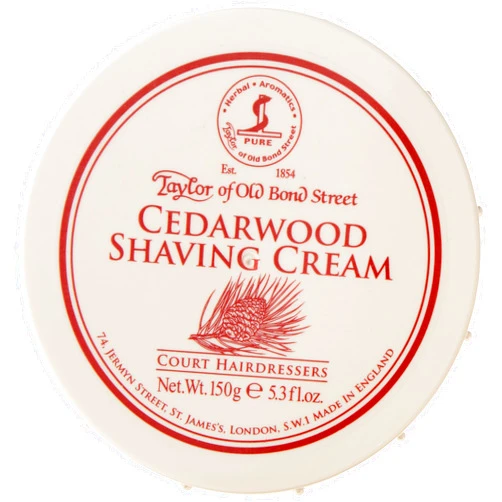Voreia Industries Inc. Taylor of Old Bond Cedarwood Shaving Cream, 0.33 Pound