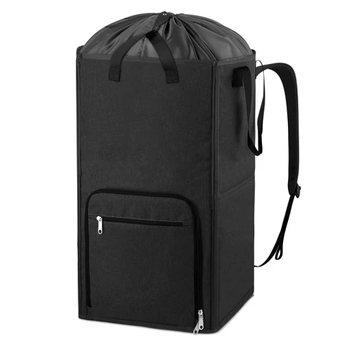 Bukere Laundry Backpack Bag, Bukere Extra Large 2 in 1 Laundry Hamper Basket for College Students Dorm Essentials, Adjustable Shoulder Straps, Freestanding Laundry Bag for Apartment, Laundromat, Travel