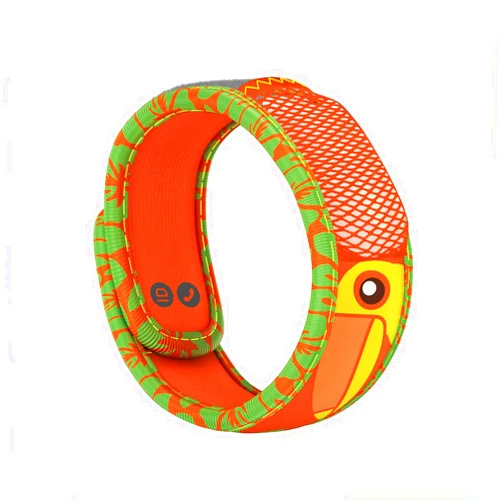 PARA'KITO Bug & Mosquito Bracelets for Kids | Mosquito Spray Alternative | Waterproof, Outdoor Insect Wristband w/Natural Essential Oils | Hiking, Trekking & Camping Accessories (Toucan)