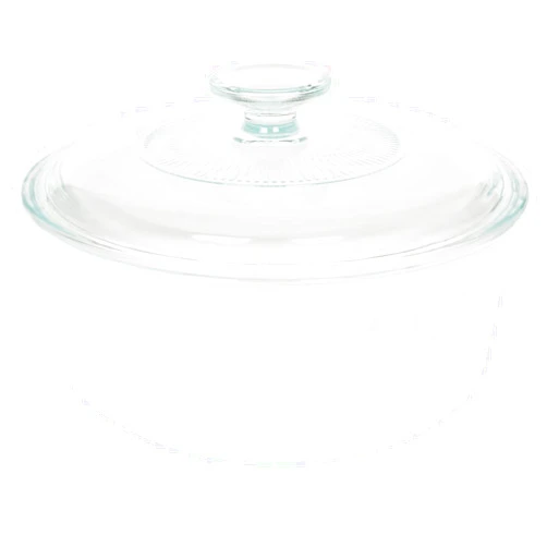 Corningware FS5 1.5qt/1.4L Round French White Casserole Dish & G-5C French White 1.5qt Fluted Glass Lid