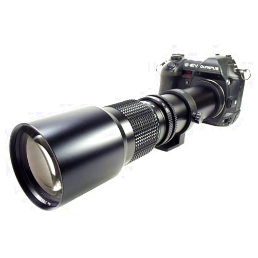 Bower 500mm Preset Telephoto Lens for Olympus Evolt dSLR 410,420,500,510,520,600,620