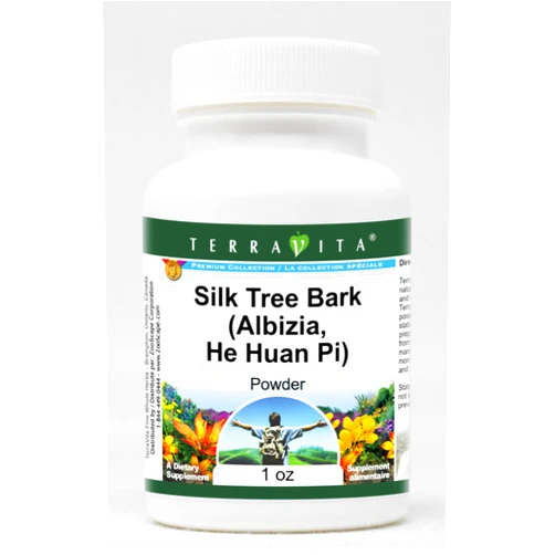 Terravita Silk Tree Bark (Albizia, He Huan Pi) Powder (1 oz, ZIN: 561255)