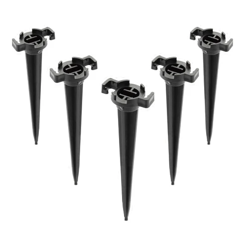 HLO Lighting Holiday Lighting Outlet Christmas Light Stakes | Universal 5-Inch Outdoor Light Stakes For C9 or C7 Light Sockets | Improved Break-Resistant Design | For Use On Lawn or Pathway | Pack of 100