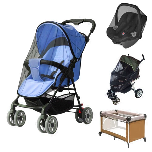 South to East Mosquito Net for Stroller, Baby Bug Netting with Storage Bag, Breathable & Portable Mosquito Nets for Strollers, Car Seat, Bassinet, Cradle, Playard, Travel Mini Crib (Black)