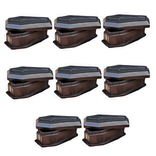 WOFASHPURET 8pcs Box Coffin Model Halloween Prank Props Halloween Props Small Coffin Adornments Haunted House Prop Funny Prank Prop Party Decors Miniature Coffin Boxes Halloween Coffin Decor
