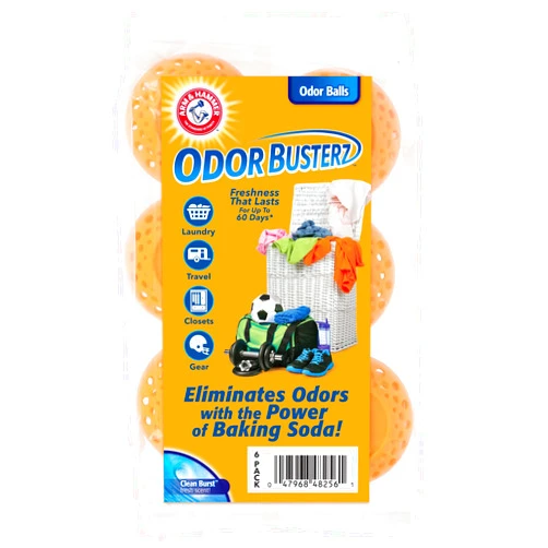 Arm & Hammer Odor Busterz Balls for Long Lasting Freshness, 6 Pack - Deodorizer, Carpet Fresh, Odor Remover, Pet Fresh
