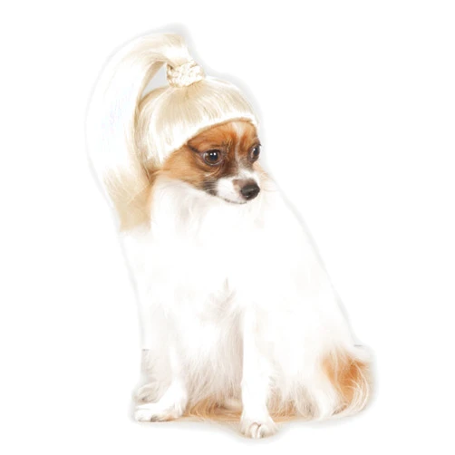 Rubies Pet Wig Blonde Ponytail, Small/Medium